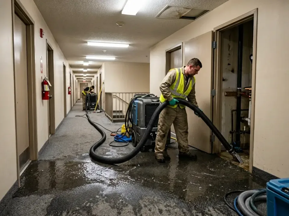 multi-unit-apartment-hallway-f-005 — frequently asked questions, Emergency Burst Pipe Water Extraction & Removal in Upper Mo…